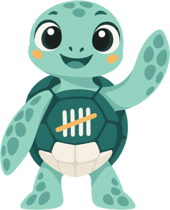 Tally, the Daysafe turtle, waving